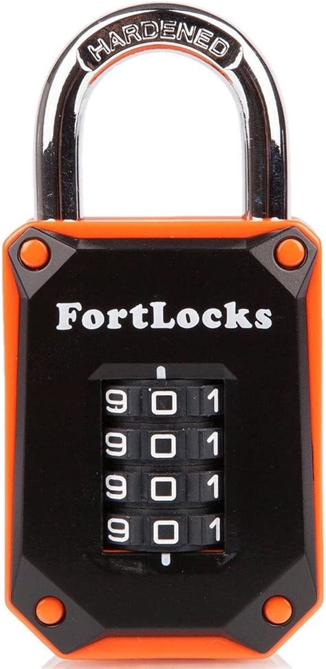 gym locker padlock|Gym Locker Lock 4 Digit Combination Padlock Heavy Duty Long .